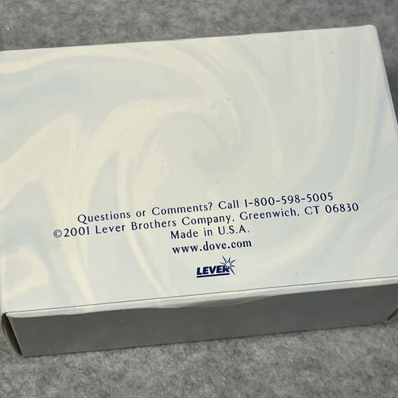 Vintage 2001 Dove LEVER White 4.75 Oz. 1/4 Moisturizing Soap Beauty Bars 3 Pack - Picture 11 of 11